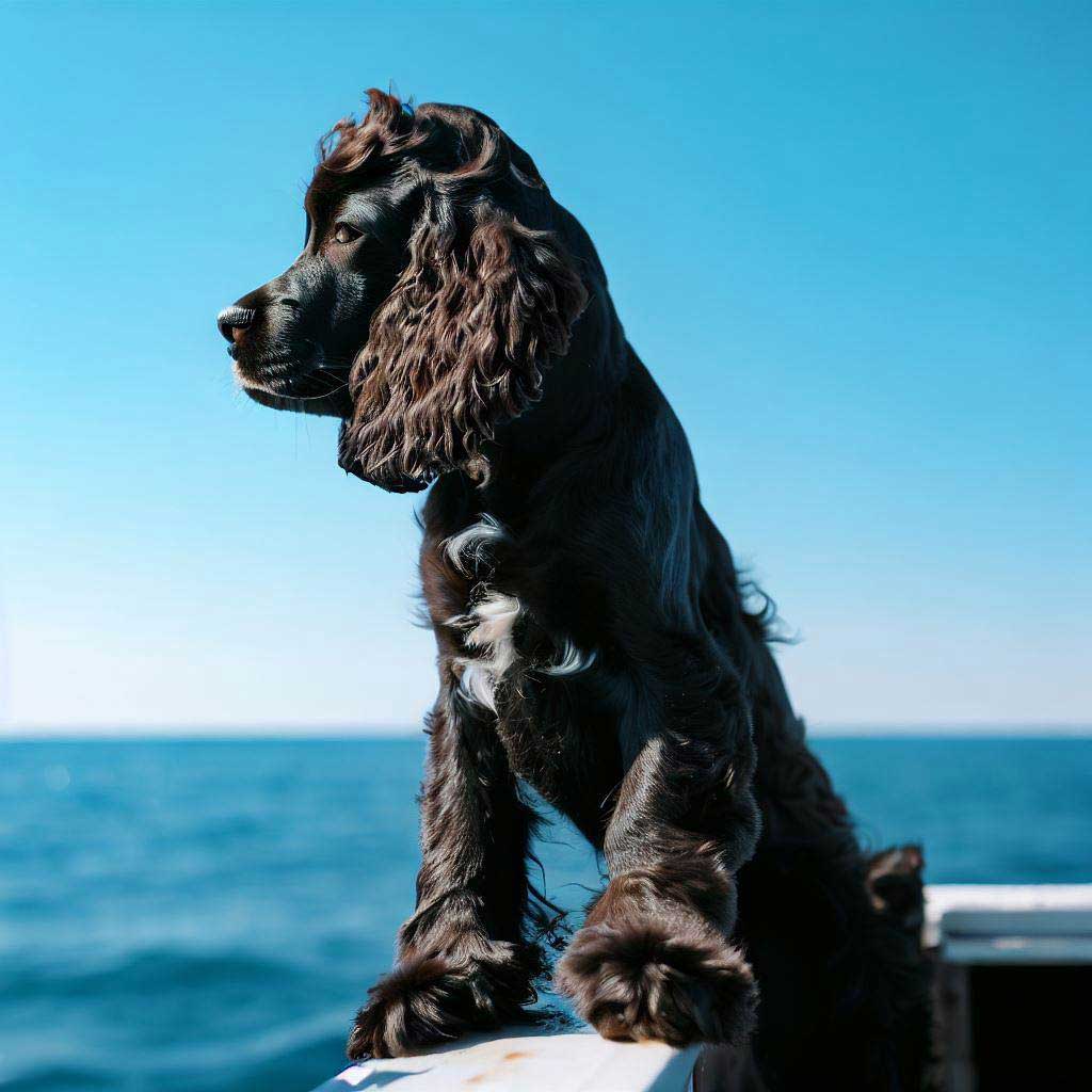 Best Dogs To Travel With: American Water Spaniel loving boat rides
