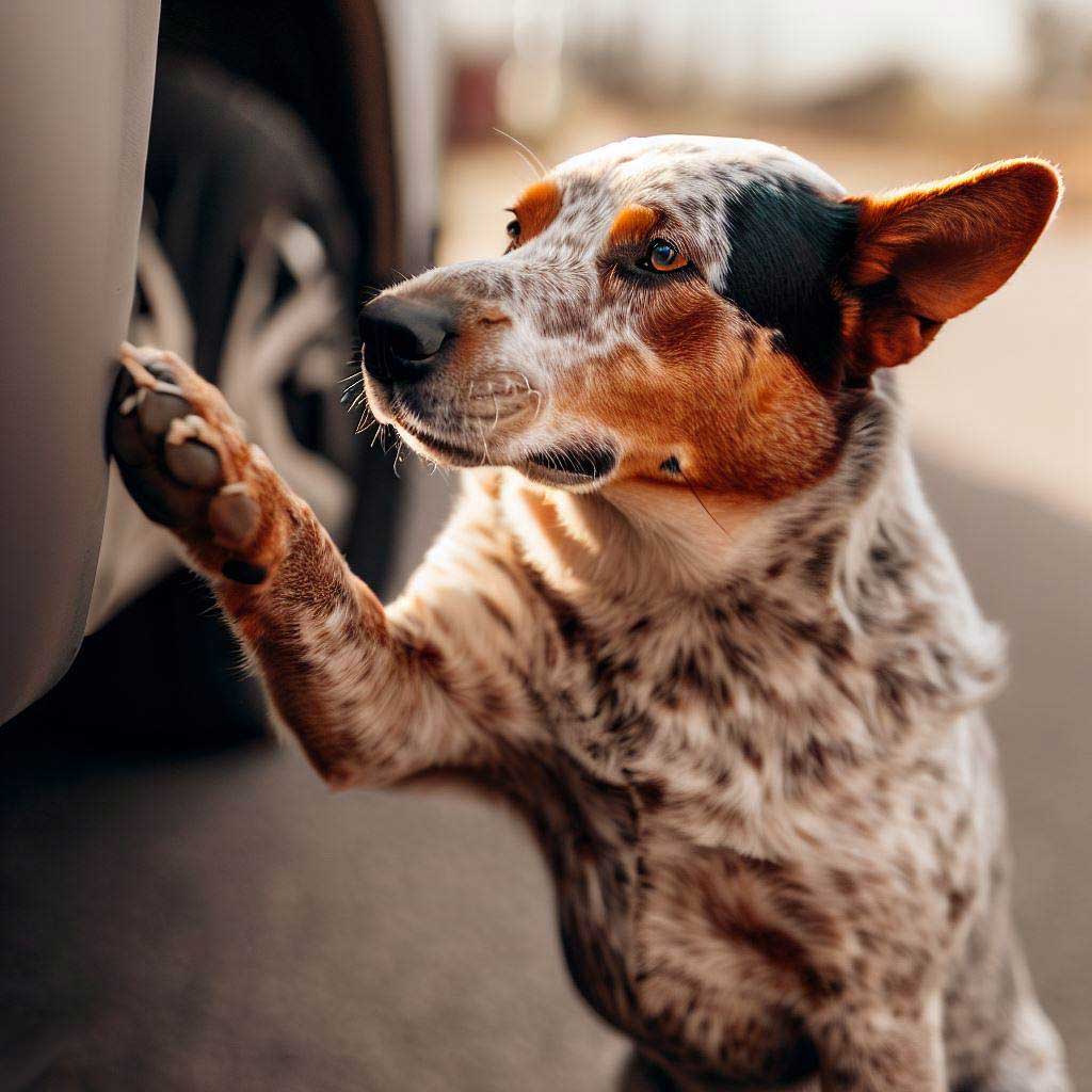 Different Types of Dog Breeds: Cattledog giving you a wave