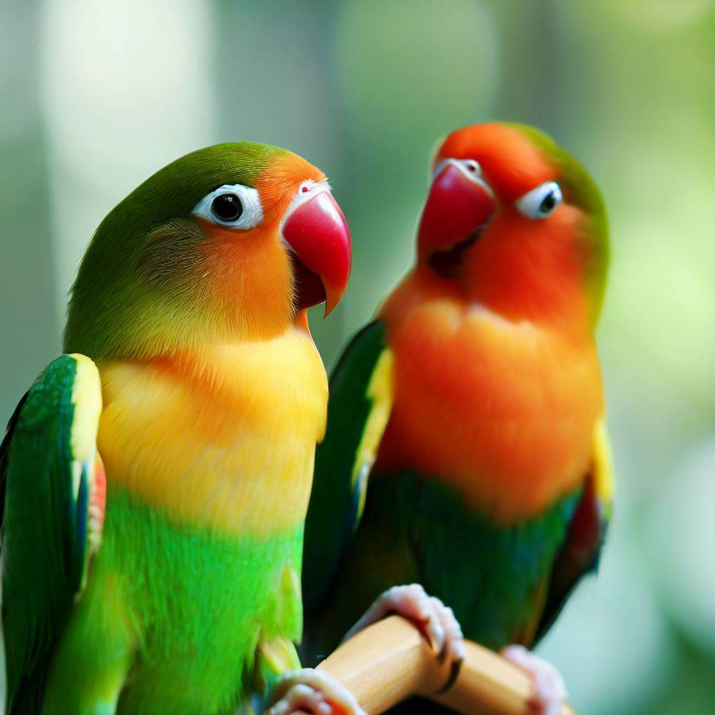 Lovebirds are great pets for a novice