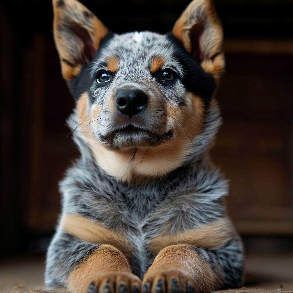 What is the 7 7 7 rule for dogs? Australian cattle dog puppy laying down