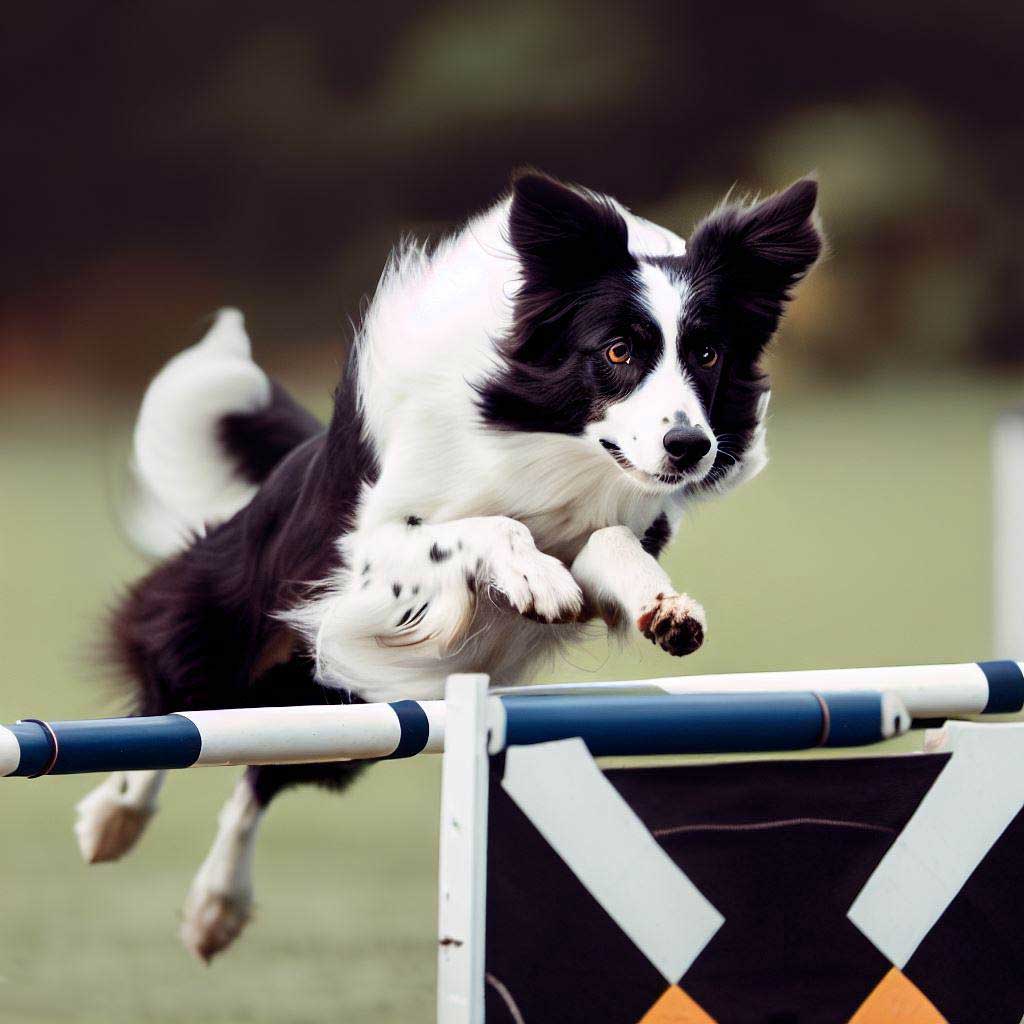 Agility Training for Dogs: Border Collie jumping