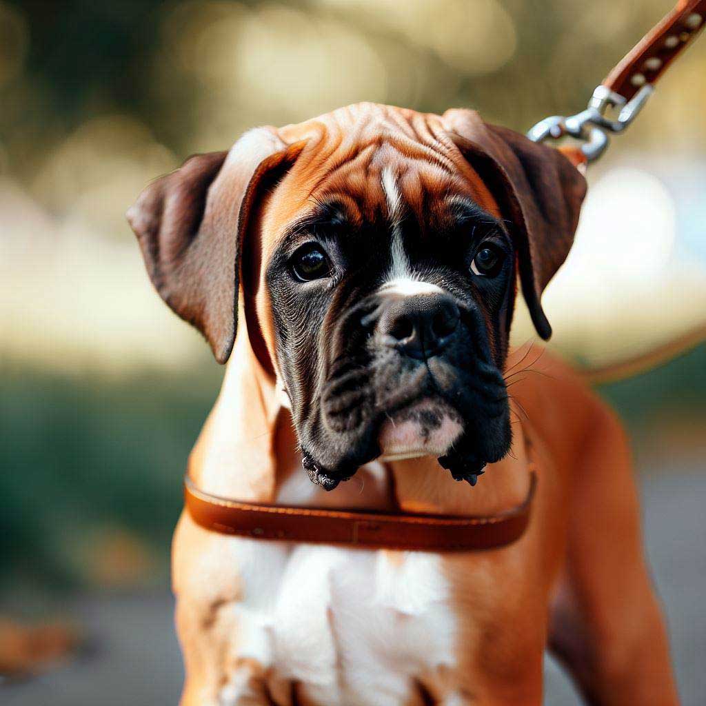 Best Dog Training Methods: Boxer puppy on a leash