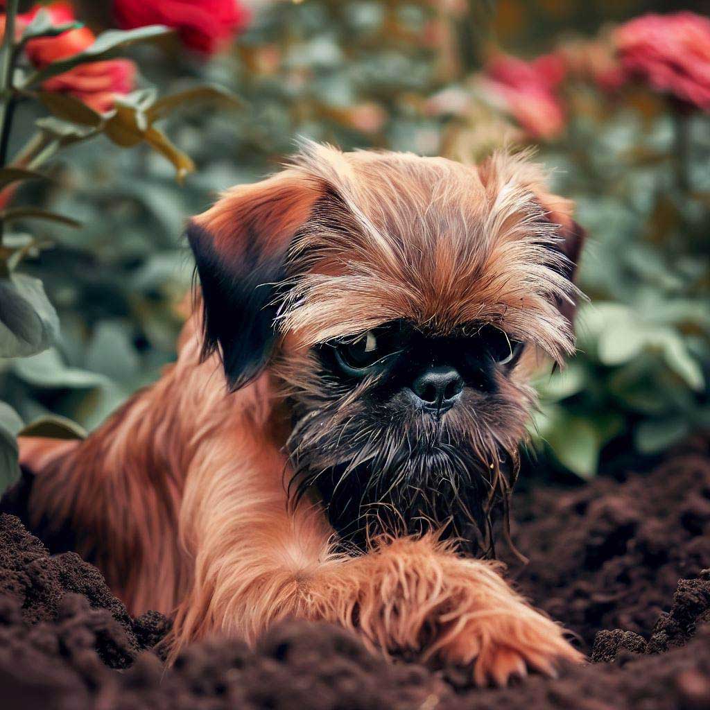 Stop Dog From Digging: Brussels Griffon digging
