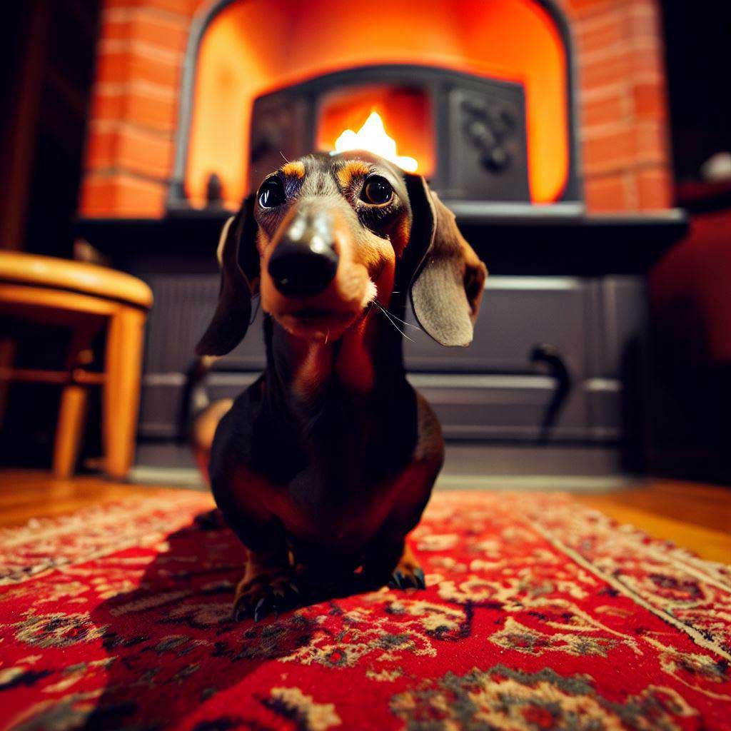 How do You Know if Your Dog Respects You? Dachshund sitting on a rug