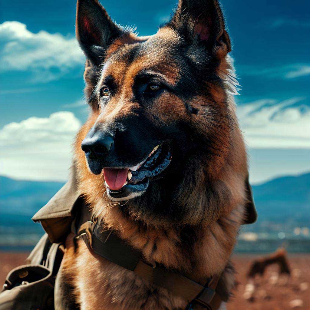 History of Training Dogs: German Shepherd messenger dog