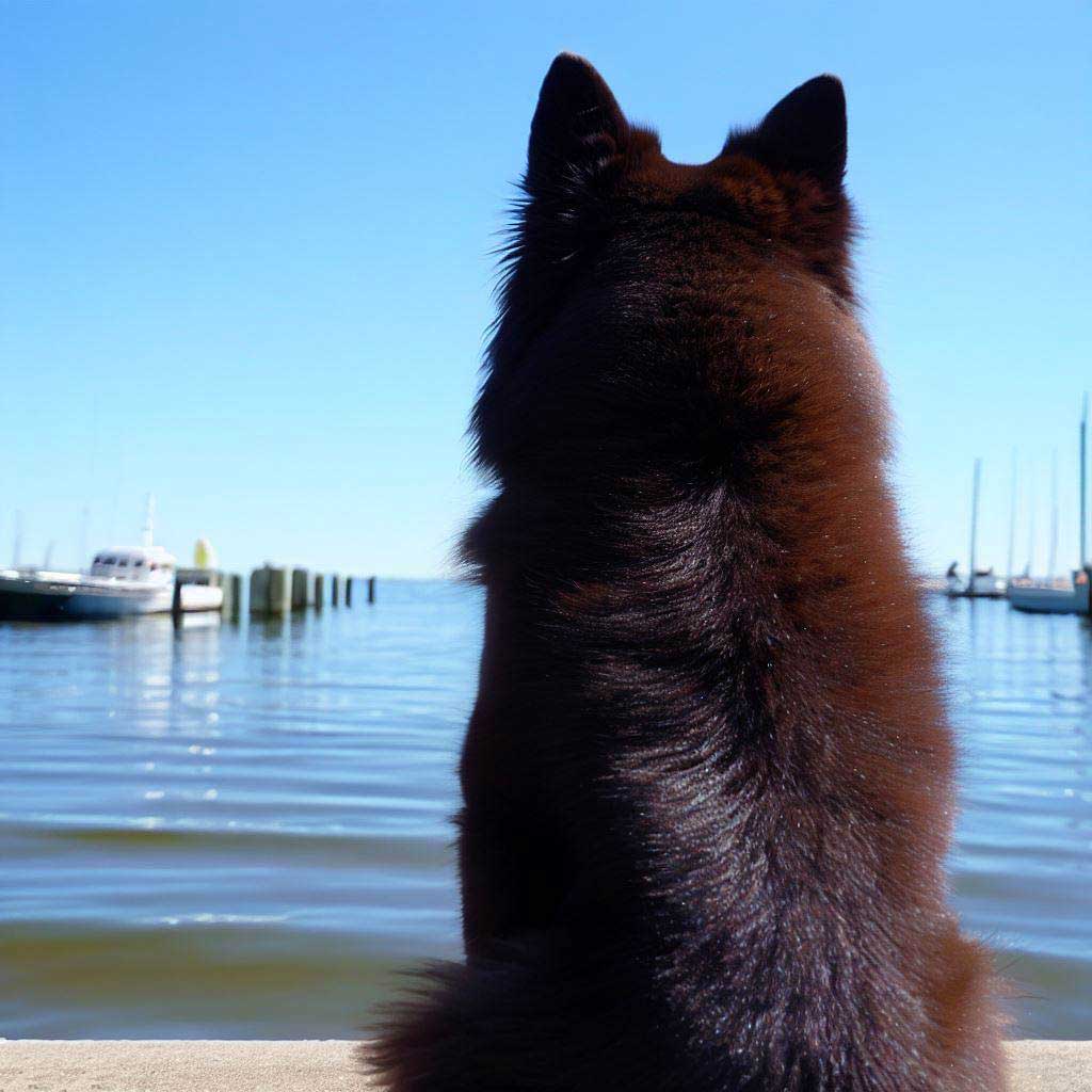 Best Dogs To Travel With: Schipperke at the boat ramp