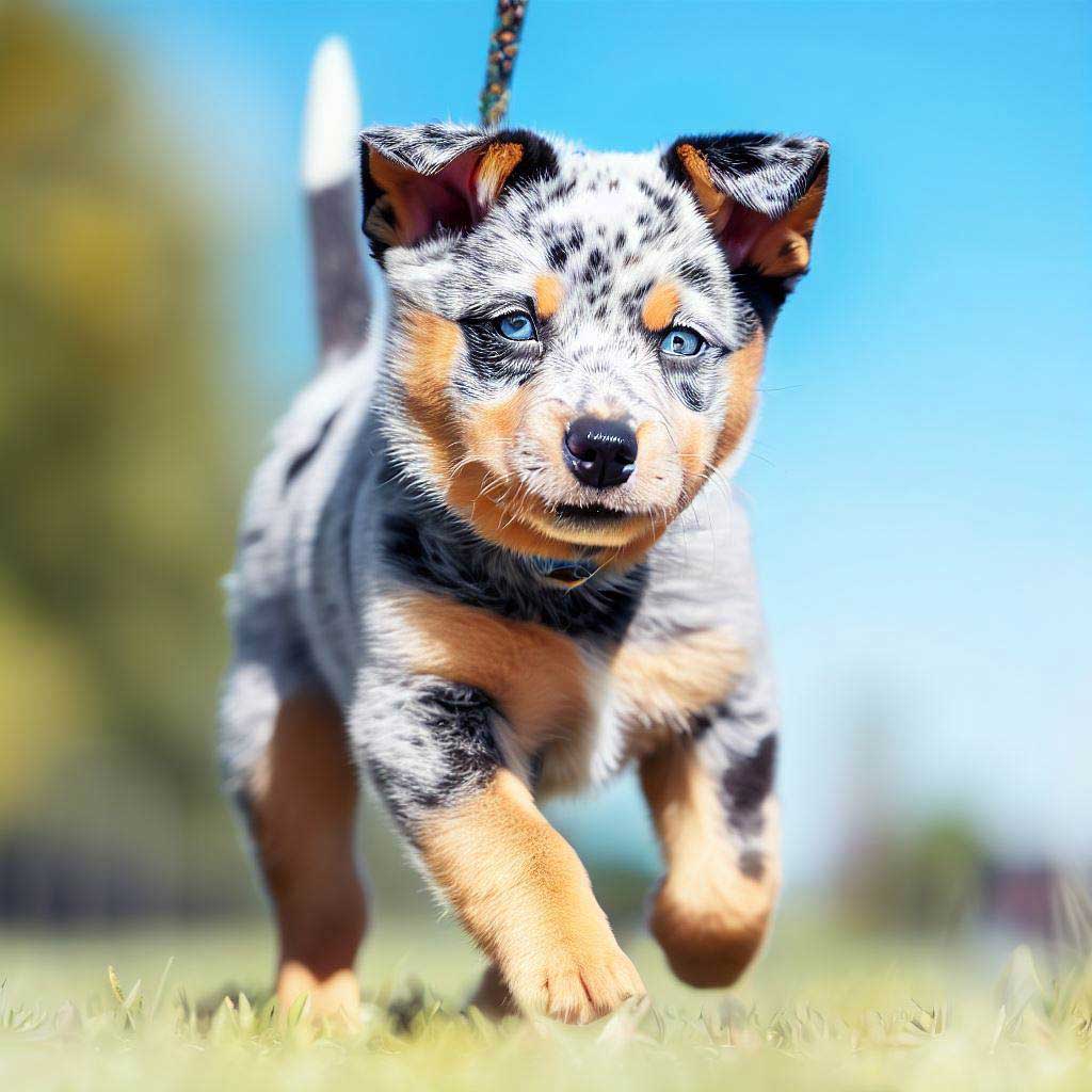 Why Does My Dog Eat Poop: Australian cattledog puppy walking in the park