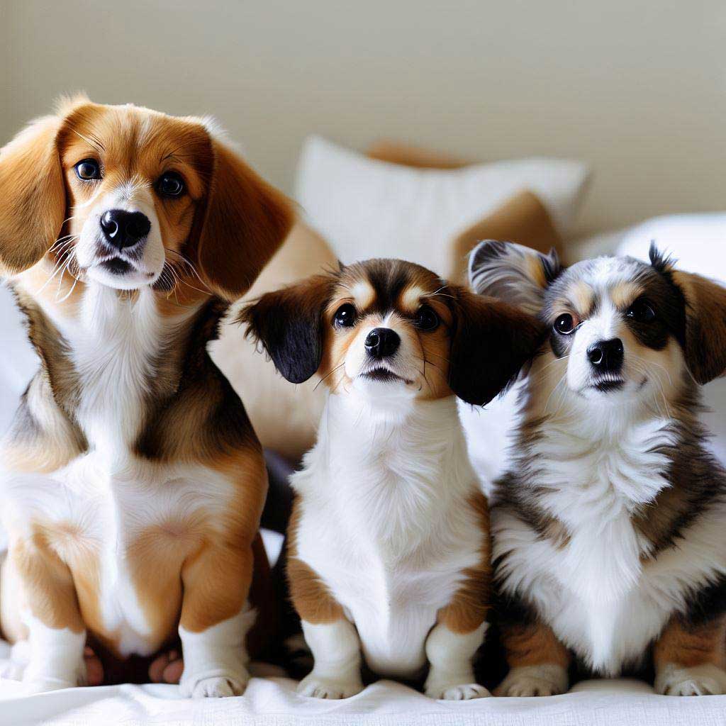 How to Train a Puppy: Shih Tzu, Welsh Corgi and Dachshund puppies